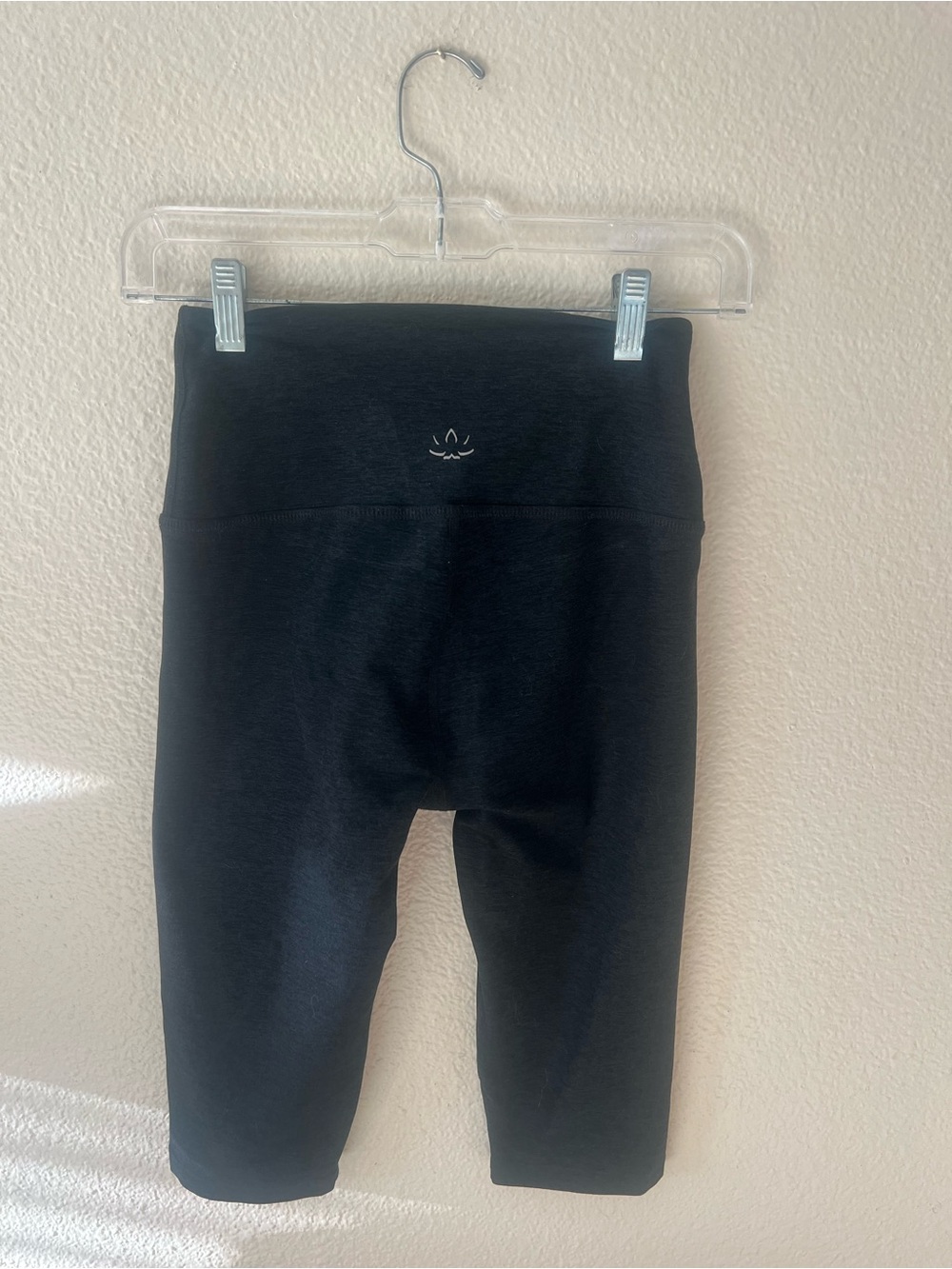 Beyond Yoga Black High-Waisted Pedal Pushers (between capris and shorts)